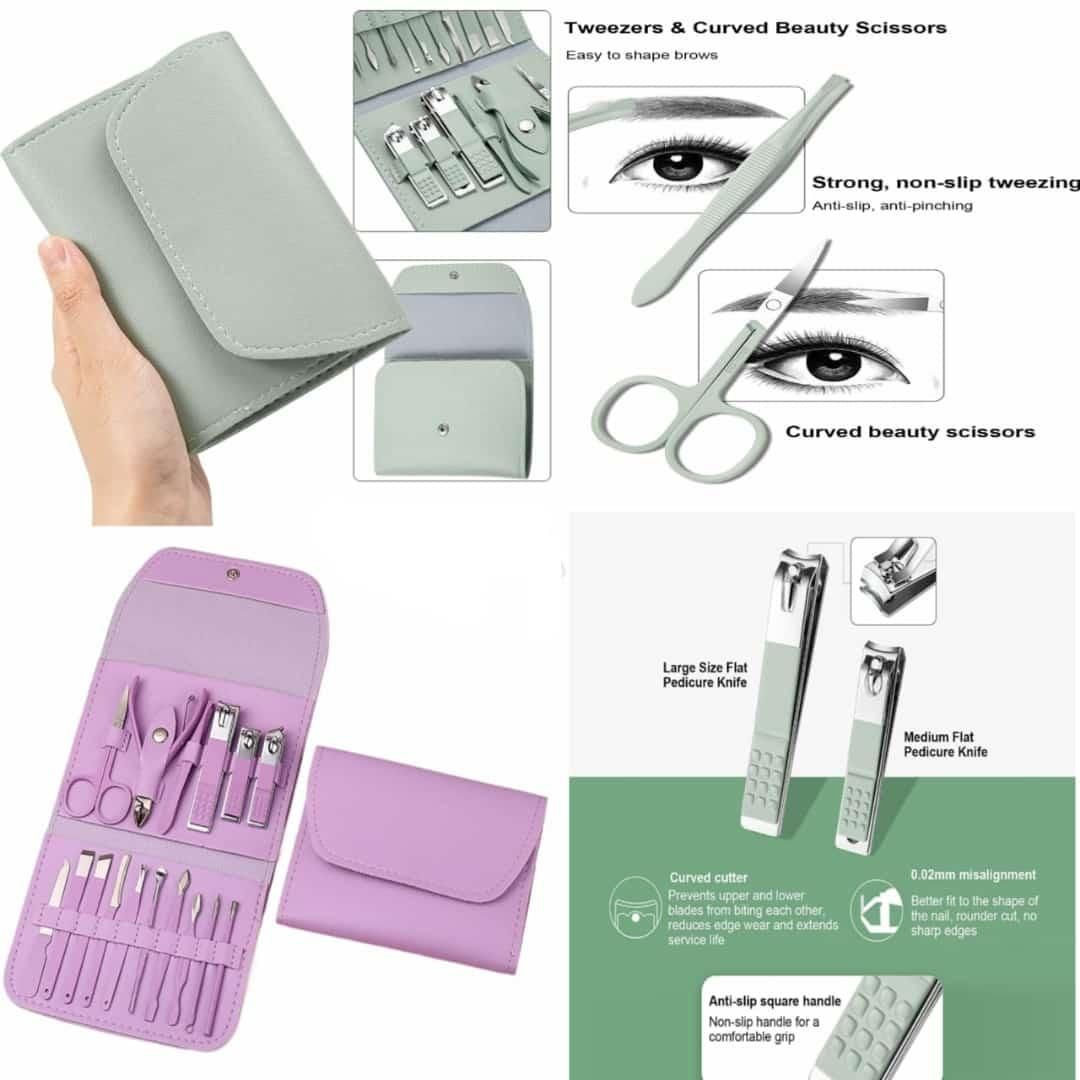 ๐
Deluxe Manicure & Pedicure Set for Women โ Complete Nail Care Kit